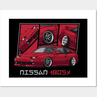 Nissan 180SX JDM Car Posters and Art